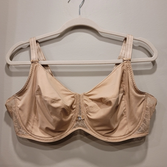 Chantelle Minimizer Underwire Nude Bra - Sz 44D US - Picture 2 of 7
